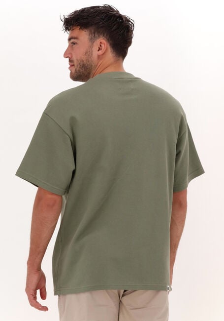 Olijf ANERKJENDT T-shirt AKHOLGER OLIVINE PIQUE - large