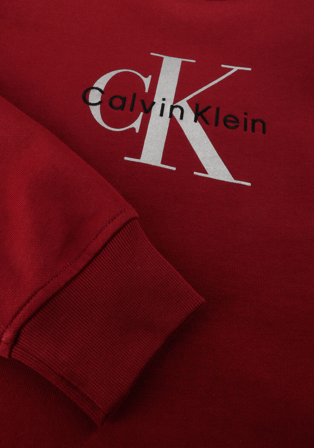 Bordeaux CALVIN KLEIN Trui LS MONOLOGO FRENCH TERRY RLXD CR - large