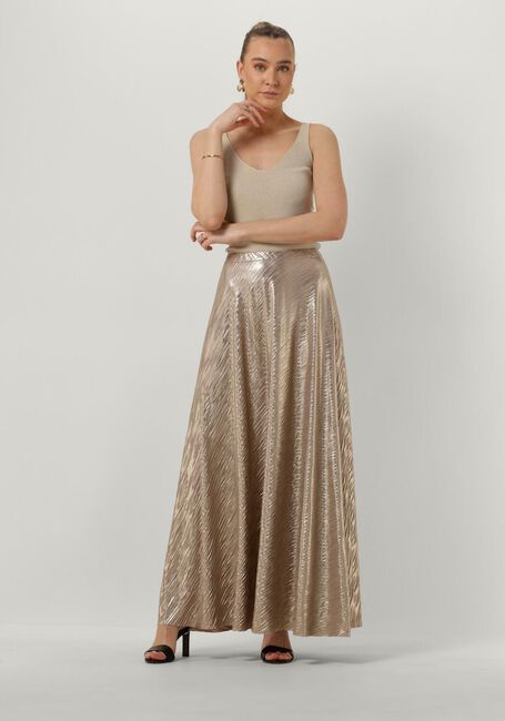 Bronzen ACCESS Maxirok TEXTURED METALLIC EFFECT MAXI SKIRT - large