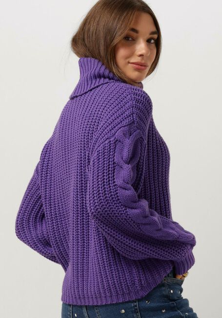 Y.A.S. Col roulé YASSANNE LS KNIT ROLLNECK PULLOVER en violet - large