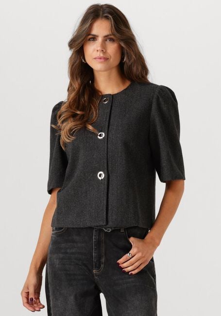 Donkergrijze NEO NOIR Blazer XANTHE HERRINGBONE BLAZER - large