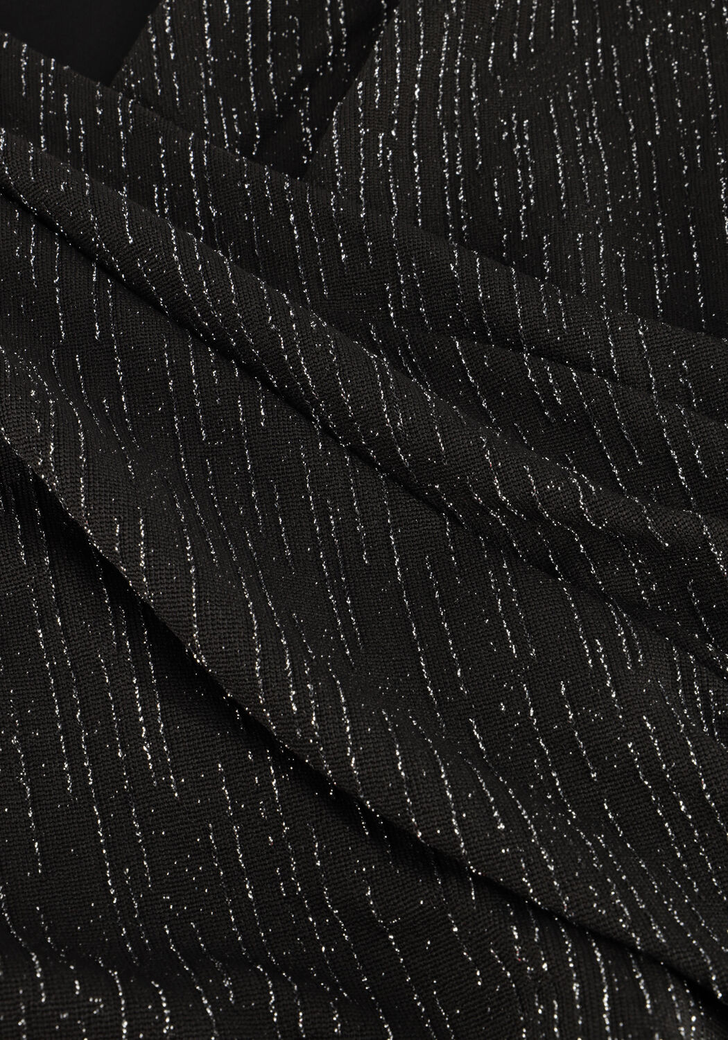 COLOURFUL REBEL Mini robe BRYSSA LUREX STRIPES PADDED DRESS en noir - large