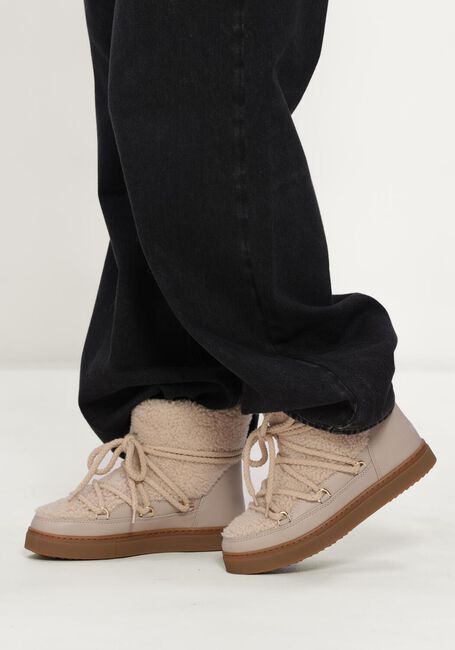 INUIKII Bottes fourrure CURLY en beige - large