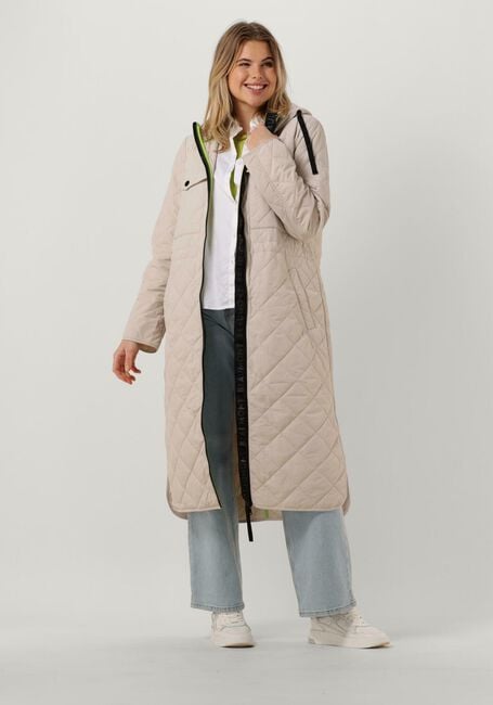 Creme BEAUMONT Gewatteerde jas LONG PADDED PARKA - large