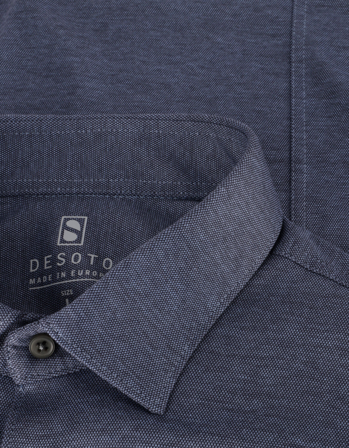 DESOTO Chemise d&eacute;contract&eacute; CASUAL KENT 1/1 Bleu fonc&eacute; - large