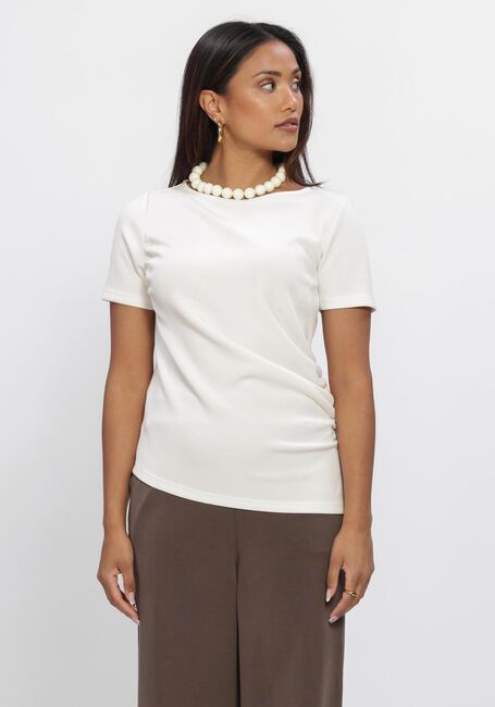 MY ESSENTIAL WARDROBE T-shirt MWHELLE ASSYMETRIC TEE &Eacute;cru - large