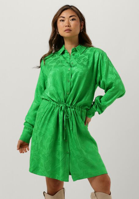 ALIX THE LABEL Mini robe LADIES WOVEN JACQUARD BLOUSE DRESS en vert - large