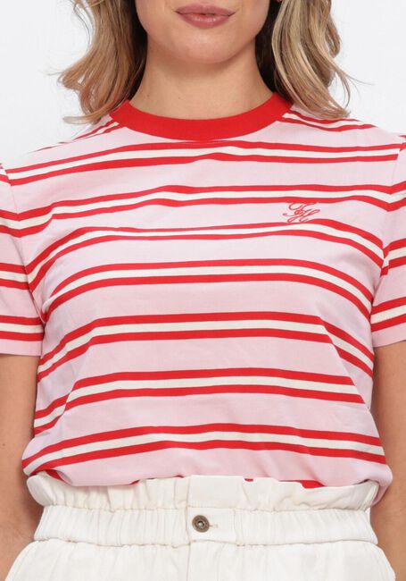 TOMMY HILFIGER T-shirt TH SCRIPT REG C-NK SS TEE en rose - large