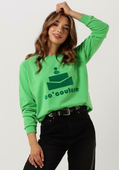CO'COUTURE Pull NEW COCO FLOC SWEAT en vert - large