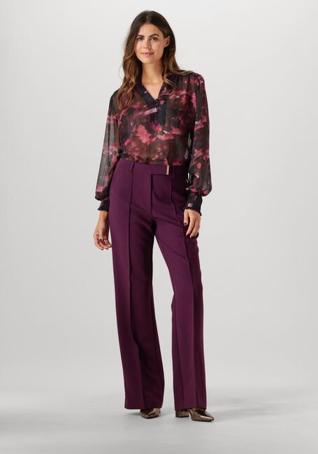 Paarse AAIKO Flared broek CHANTALLE R PES 345 - large
