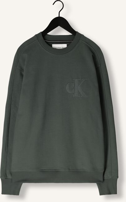 Grijze CALVIN KLEIN Sweater CK APPLIQUE CREW NECK Grijze CALVIN KLEIN Sweater CK APPLIQUE CREW NECK - large