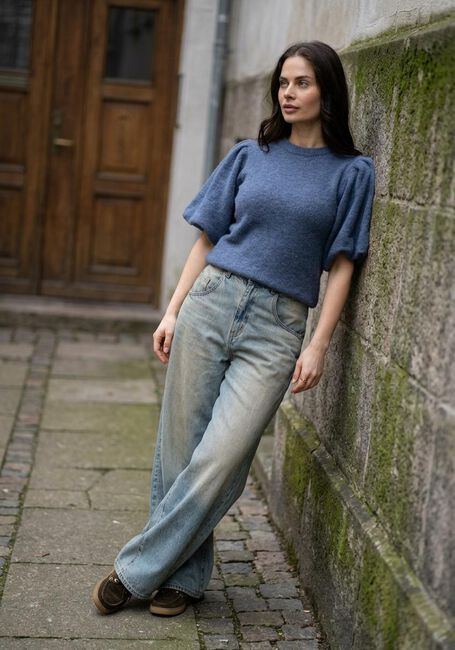 MSCH COPENHAGEN Haut MSCHJINIE HOPE 2/4 PULLOVER en bleu - large