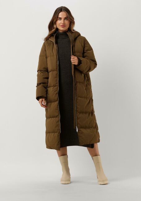 Y.A.S. Veste matelassé YASPUFFA LONG DOWN COAT Olive - large