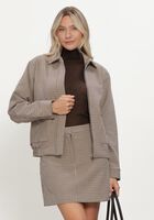 Beige SELECTED WOMEN Jack SLWRELAXED-ELARA BOMBER JACKET