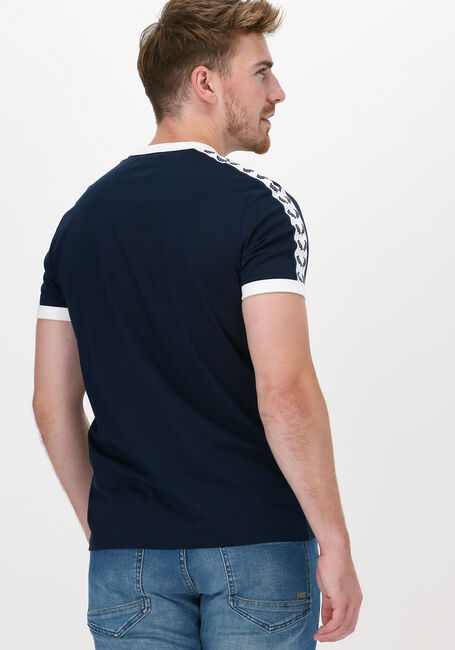 Donkerblauwe FRED PERRY T-shirt TAPED RINGER T-SHIRT - large