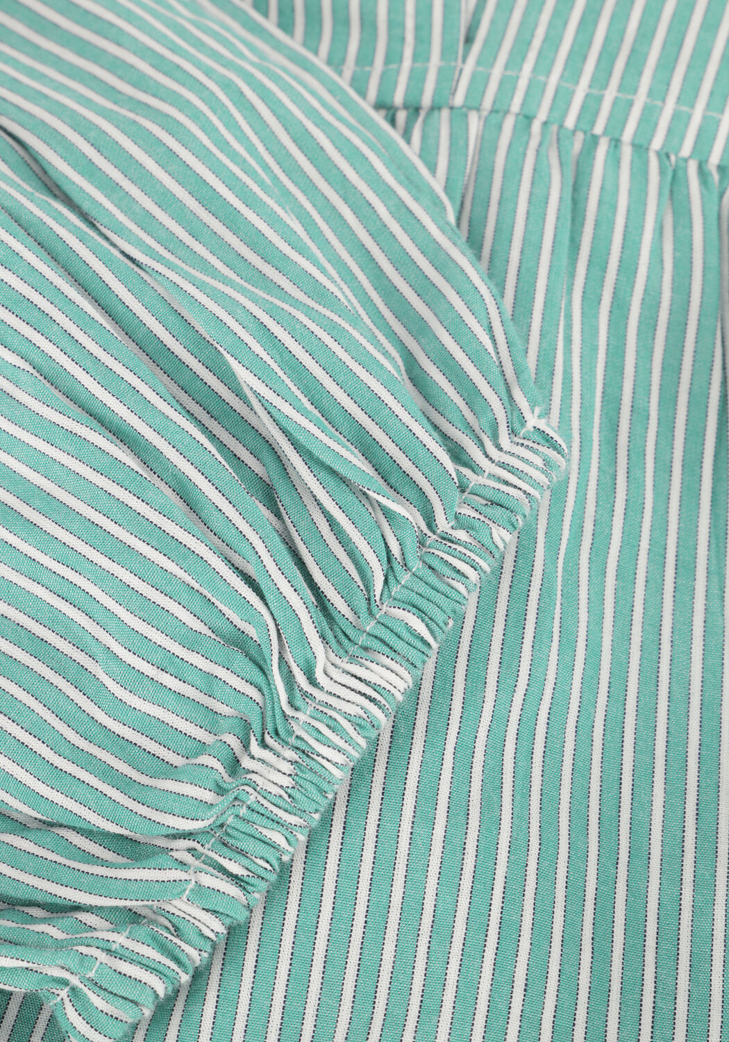 Groene NEO NOIR  ESMEE SMALL STRIPE BLOUSE - large