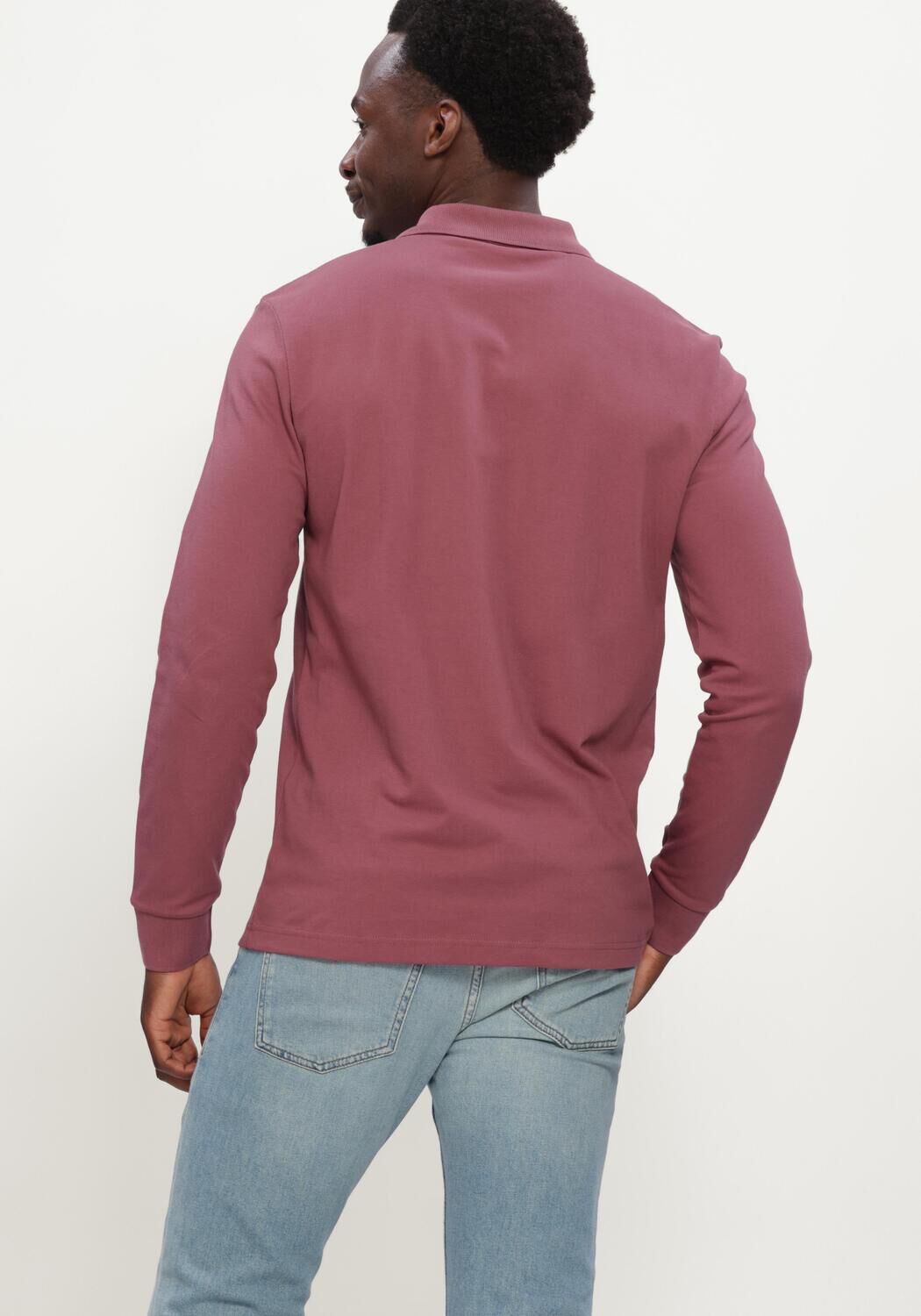 BOSS ORANGE Polo PASSERBY en rose - large