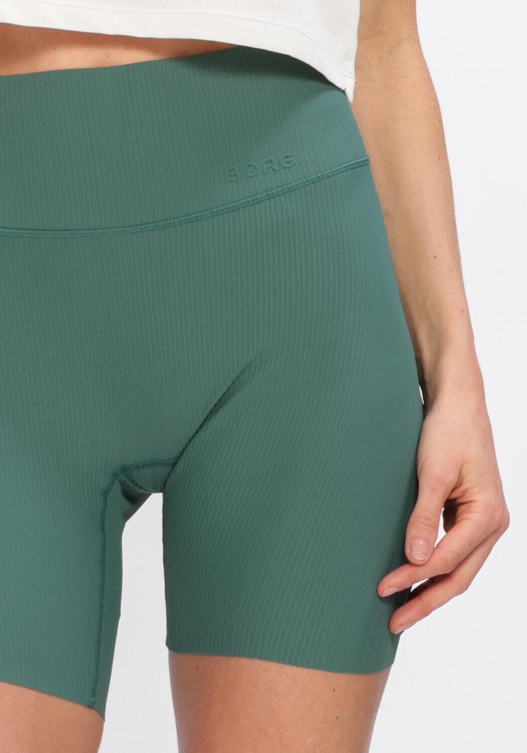 BJORN BORG STUDIO RIBBED SHORTS Pantalons en vert - large