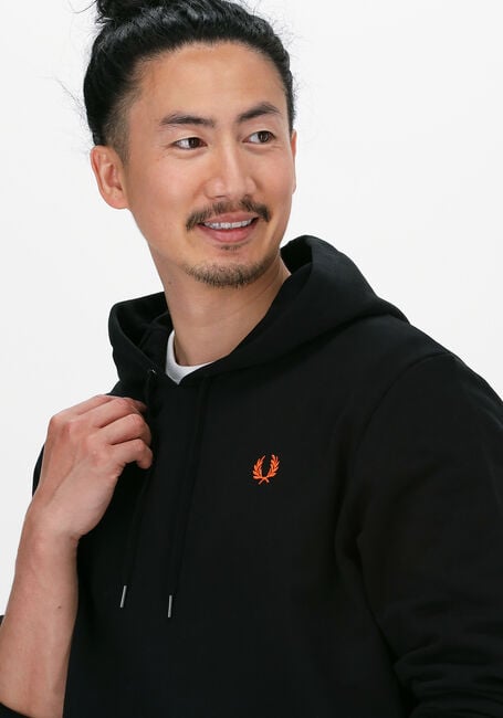 FRED PERRY Chandail LAUREL WREATH HOODED SWEATSHIR en noir - large