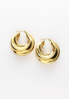 Gouden NOTRE-V Oorbellen OORBELLEN GOUD - medium