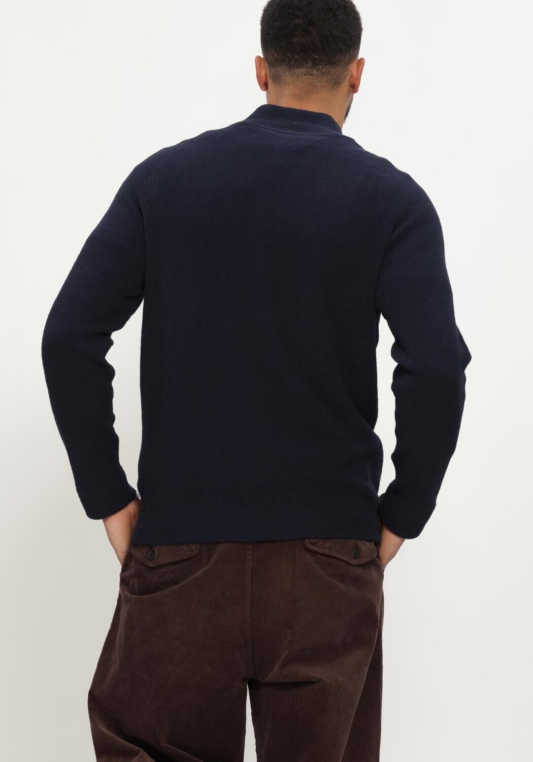 JC RAGS Pull PULLOVER HALF ZIP EMILE Bleu fonc&eacute; - large