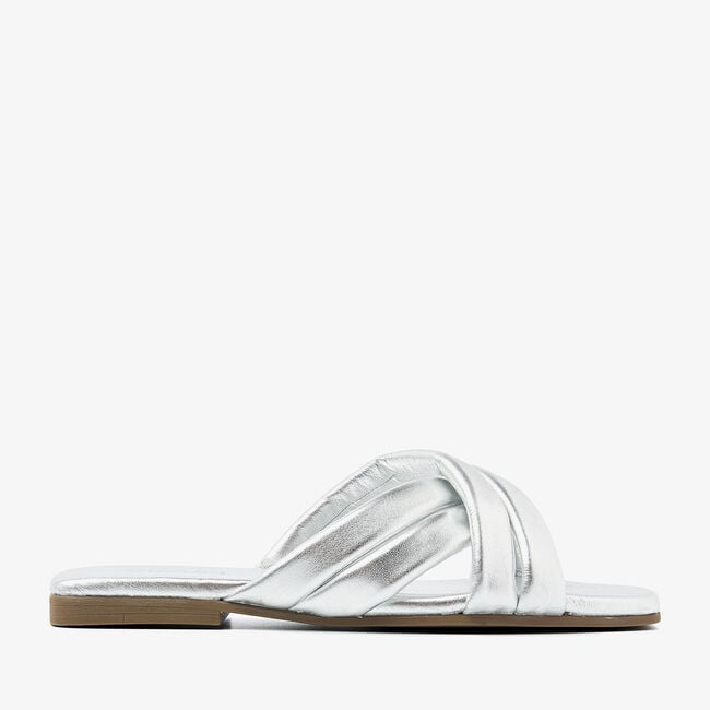 Zilveren VIA VAI Slippers KIKI LOT - large