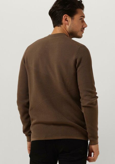 CAST IRON Pull MOCK NECK COTTON MODAL MOCKNECK en marron - large