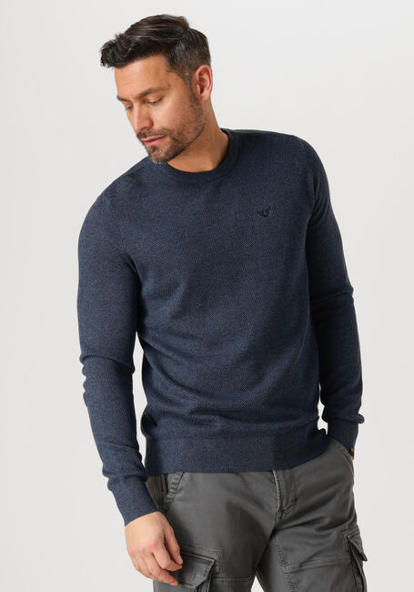 PME LEGEND Pull R-NECK COTTON MODAL en bleu - large