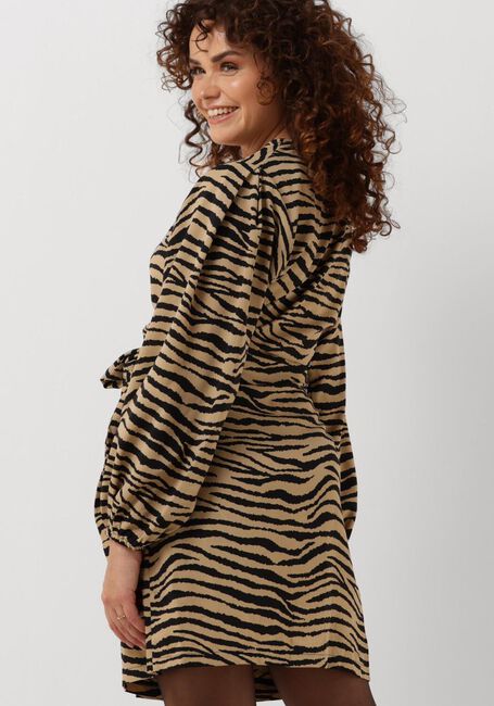 NEO NOIR Mini robe OAKLYNN GRAPHIC ZEBRA DRESS Sable - large
