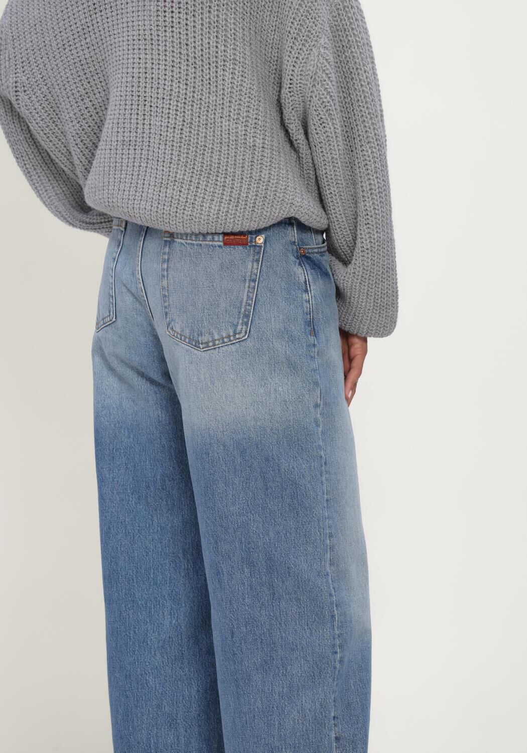 Blauwe 7 FOR ALL MANKIND Jeans BONNIE CURVILINEAR SKYFROST - large