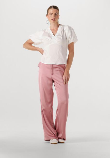NEO NOIR Pantalon courte EMMETT HEAVY SATEEN PANTS en rose - large