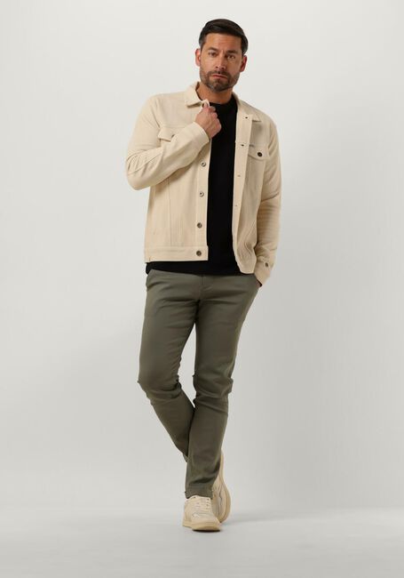 CAST IRON Chino RISER CHINO STRETCH en vert - large