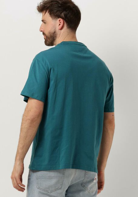 Groene TOMMY JEANS T-shirt TJM REG POPCOLOR VARSITY TEE - large