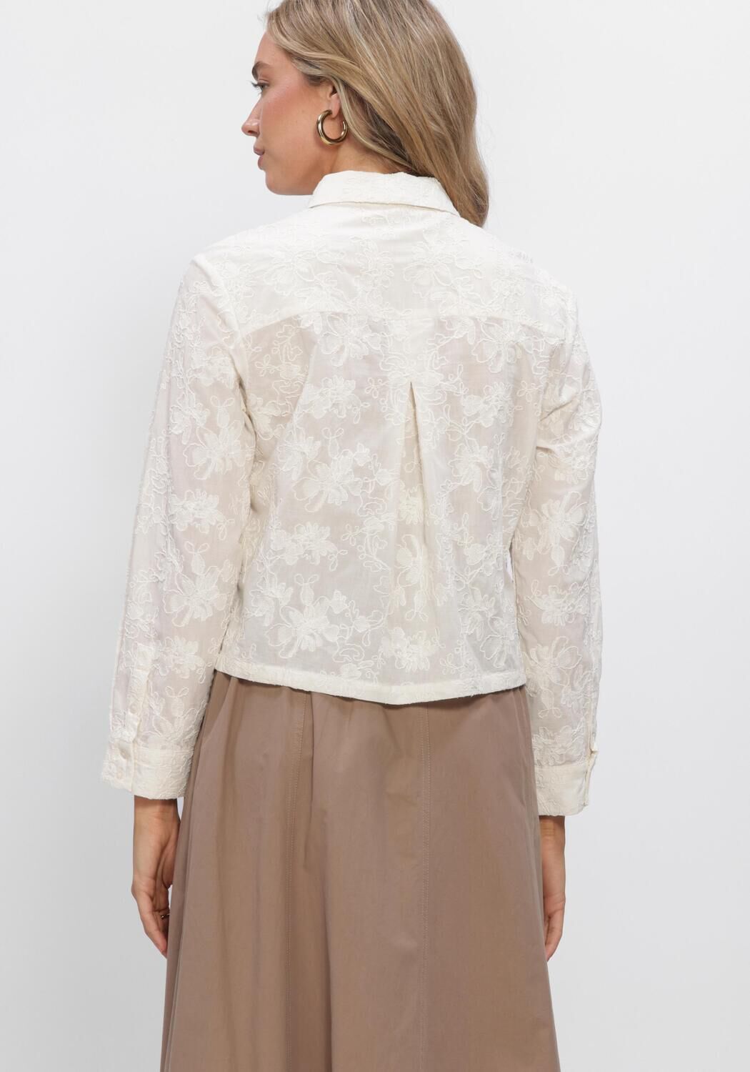 MSCH COPENHAGEN MSCHSYLVIA SHIRT EMB Blouses en blanc - large