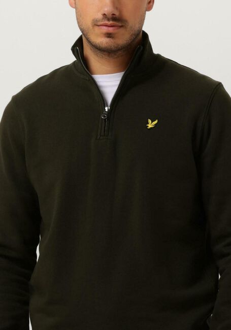 Groene LYLE & SCOTT Trui QUARTER ZIP SWEAT - large
