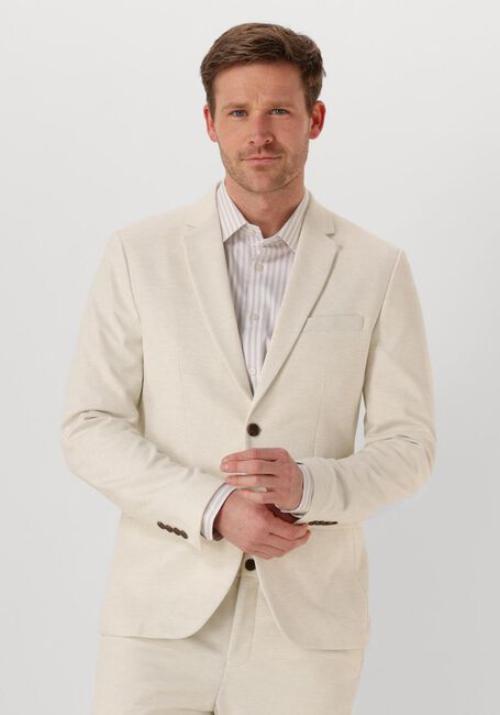 Beige SELECTED HOMME Colberts SLHSLIMAITOR JERSEY STRUC BLZ FLEX NOOS - large