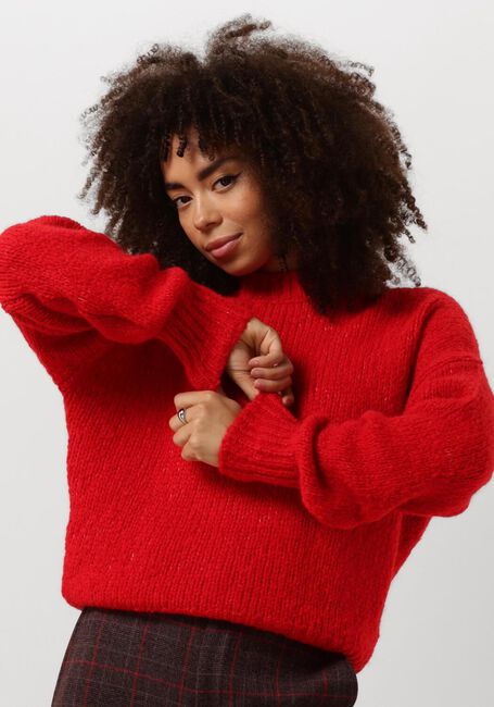 BY-BAR Pull SONNY BULKY PULLOVER en rouge - large