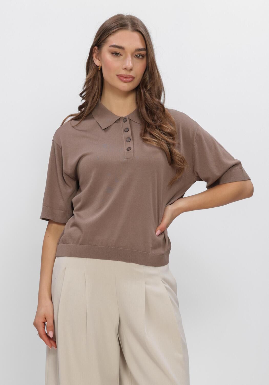 Bruine MSCH COPENHAGEN Tops & T-shirts MSCHTERINE 2 4 PULLOVER - large