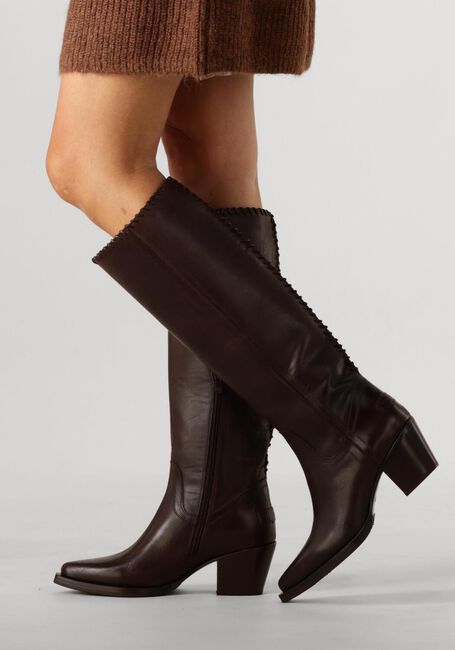 SHABBIES Bottes hautes JAYMIE TUBA en marron - large