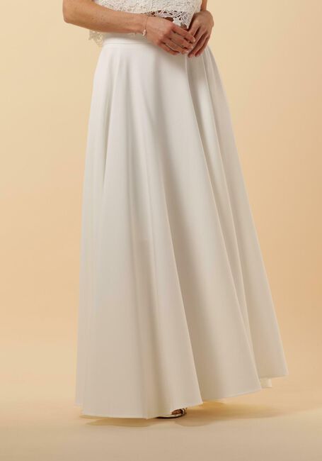 Gebroken wit Y.A.S.  YASDANIELLE HW MAXI SKIRT - large