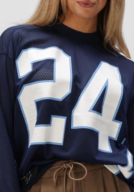 Donkerblauwe HAUTE L'AMITI&Eacute; Tops & T-shirts AMERICAN FOOTBALL LS TEE - large