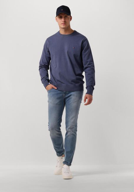 Paarse TOMMY HILFIGER Sweater 1985 CREW NECK SWEATER - large