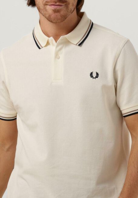 FRED PERRY Polo TWIN TIPPED FRED PERRY SHIRT Écru - large