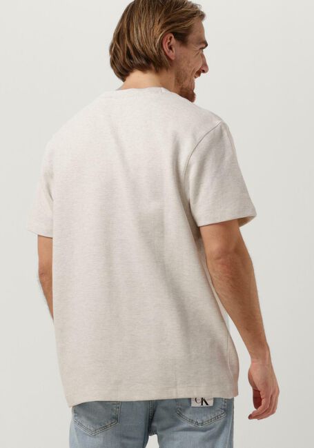 CALVIN KLEIN T-shirt ARCHIVAL MONOLOGO WAFFLE TEE en blanc - large