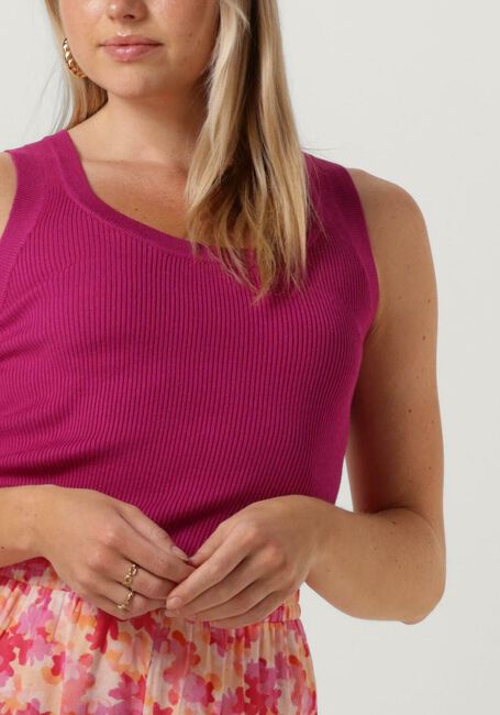 YDENCE Haut KNITTED TOP KEELY en violet - large