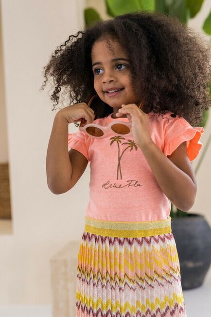 LIKE FLO Mini robe FANCY PLISSE DRESS en multicolore - large