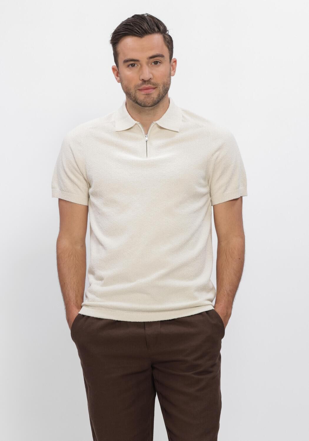 DSTREZZED Polo PETTAR POLO &Eacute;cru - large