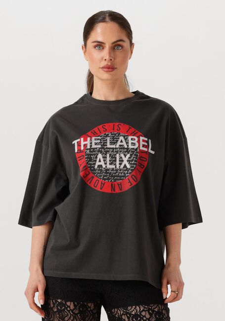 ALIX THE LABEL T-shirt LADIES KNITTED ALIX TSHIRT en noir - large
