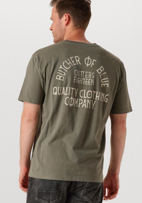 Khaki BUTCHER OF BLUE T-shirt CLASSIC FRAT LOOSE TEE - large