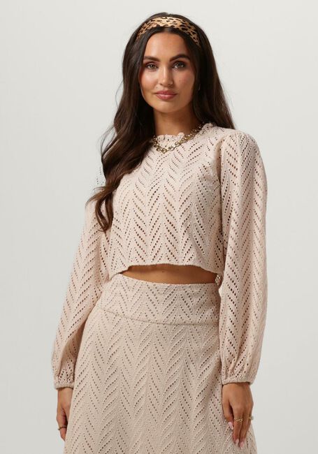 Beige NEO NOIR  RIVOLI WAVE BLOUSE - large